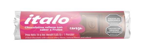 10120-2 🍓🍫 Chocolatina Nueva Rellena 24g
