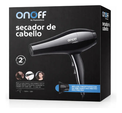 12321 💨 Secador Eléctrico Negro LD90057