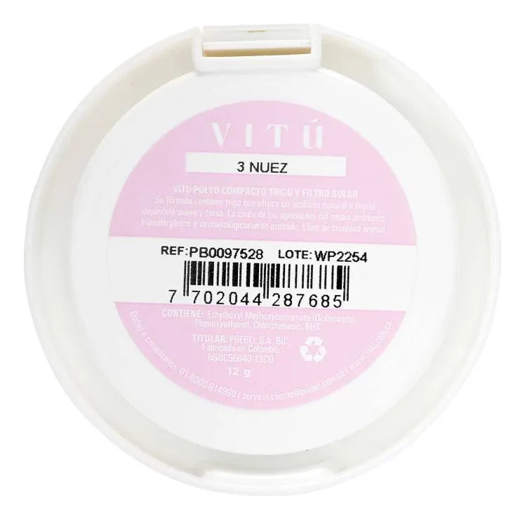 3143🌾 Polvo Compacto Trigo Vitú 12g