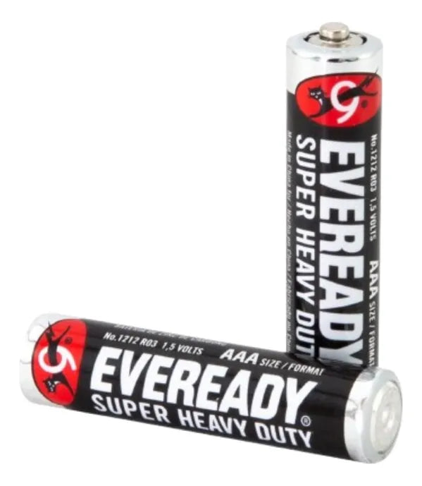 1223-3 🔋 Pila AAA Eveready Carbón Super Heavy Duty