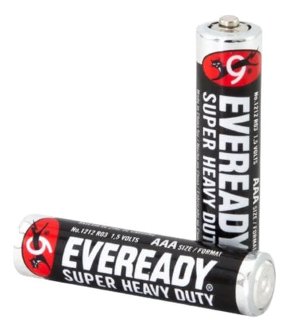 1223-3 🔋 Pila AAA Eveready Carbón Super Heavy Duty