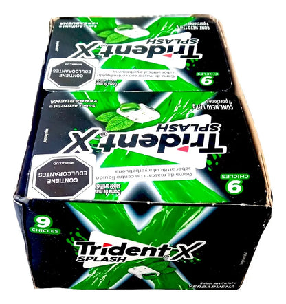 10121-6 Chicle Trident® X Splash Yerbabuena 9 Chicles