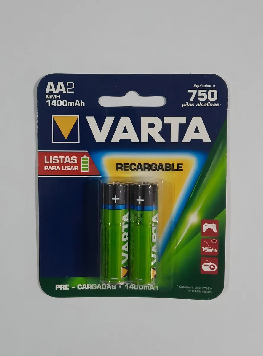 1222-1 🔋 Pila Varta Recargable AA x2 Unidades