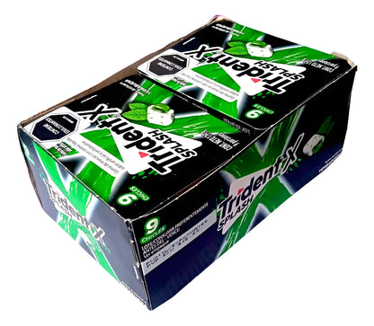 10121-6 Chicle Trident® X Splash Yerbabuena 9 Chicles