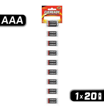 1223-3 🔋 Pila AAA Eveready Carbón Super Heavy Duty