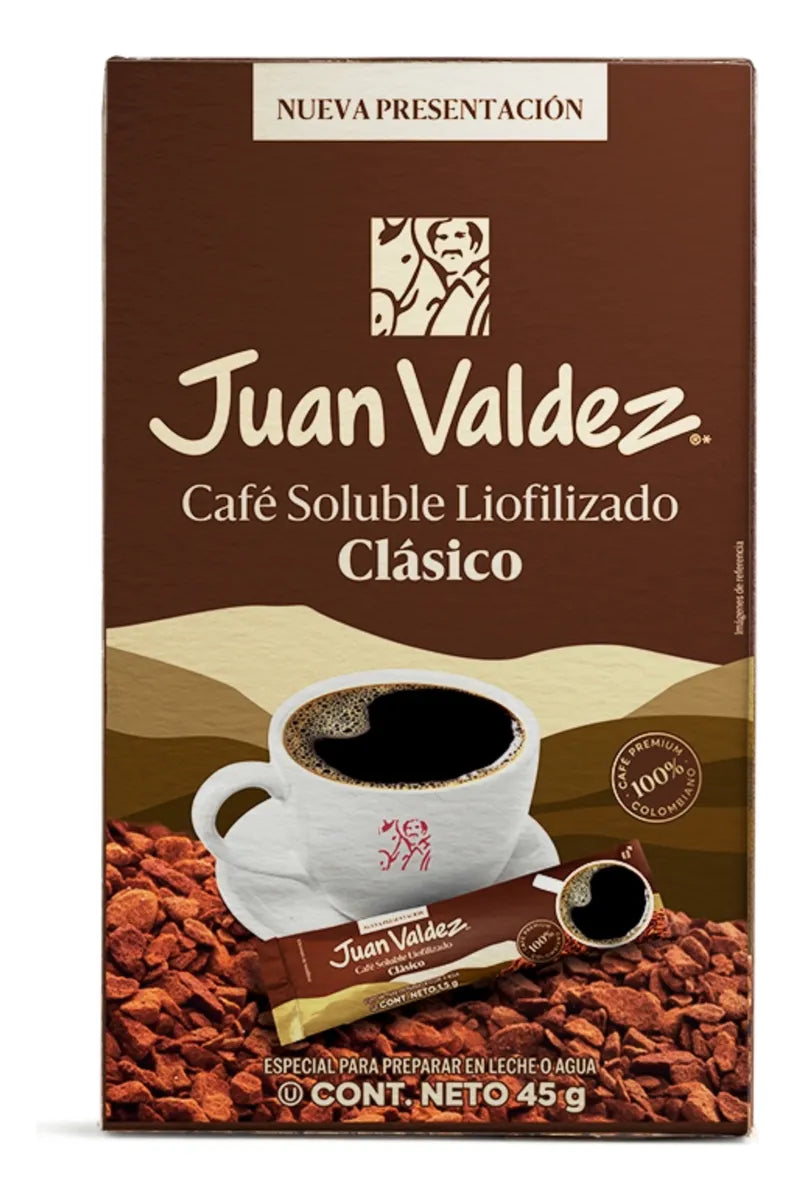10910-1 ✨Sticks Café Juan Valdez Liofilizado Clásico x 30 uds (45 g)