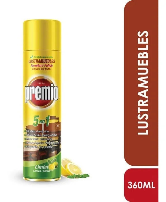 132-1 ✨ Lustramueble Intra Premio 5 en 1 Aroma Limón 360ml