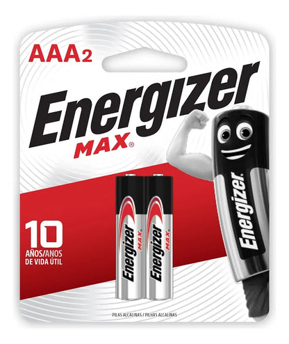 1223-1 🔋 Pilas Alcalinas AAA Energizer Max x2 Unidades