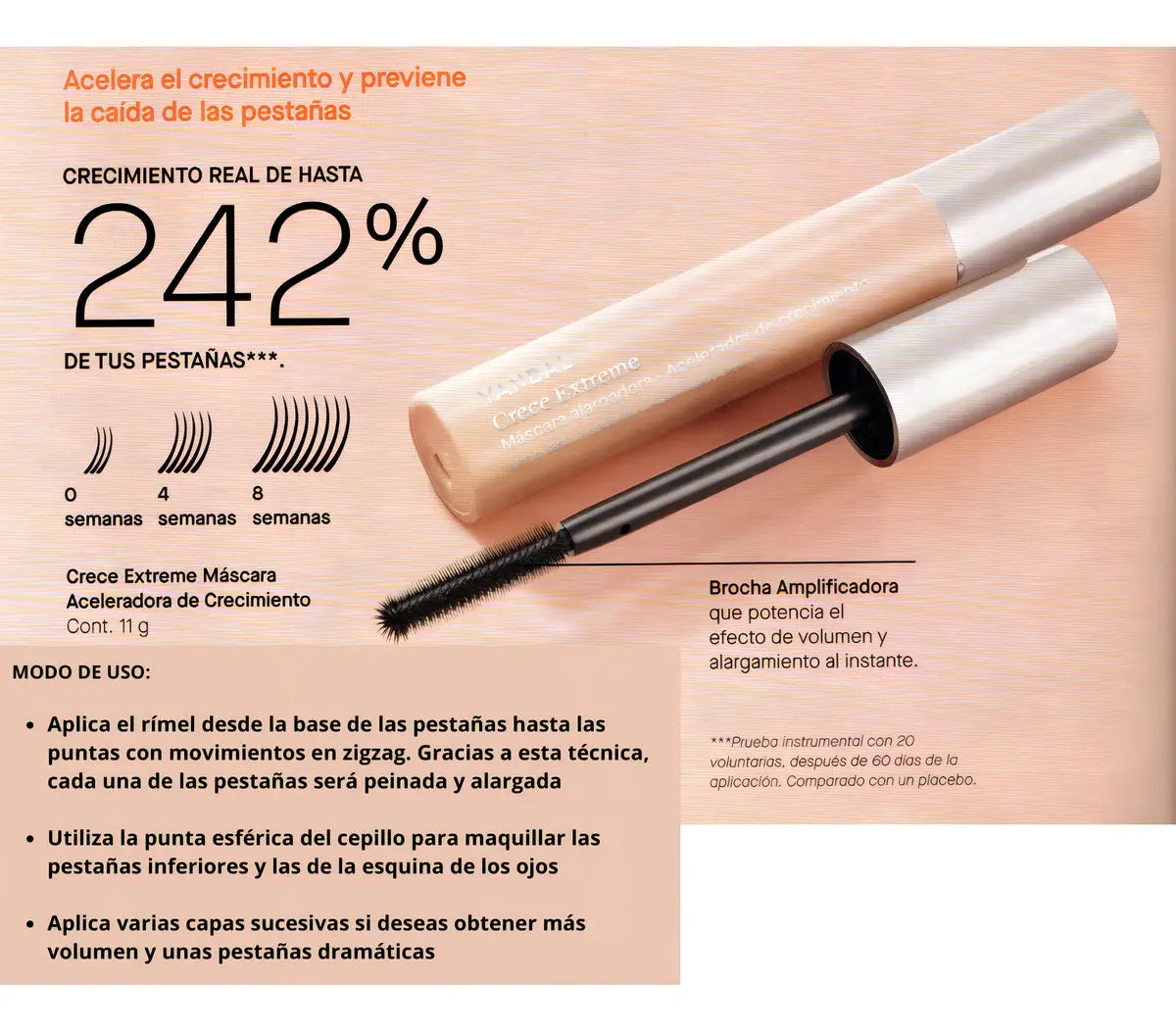 3223 👁️ Máscara de Pestañas Crece Extreme YANBAL - Y4681