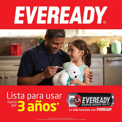 1223-3 🔋 Pila AAA Eveready Carbón Super Heavy Duty