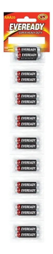 1224-3 🔋 Pila AA Eveready Carbón Super Heavy Duty