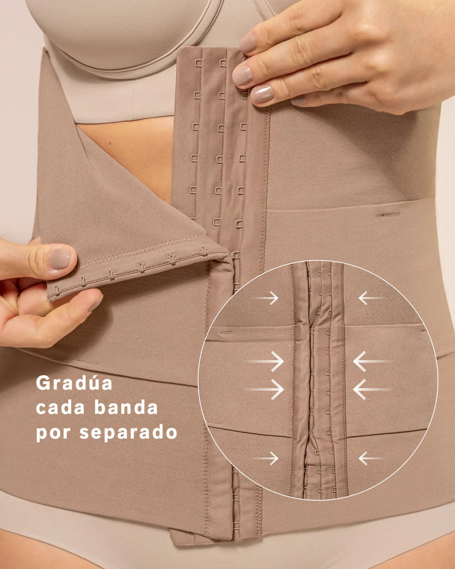 Faja cinturilla de control moderado con bandas anatómicas - E15792