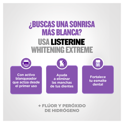 Enjuague Bucal Listerine Whitening Extreme