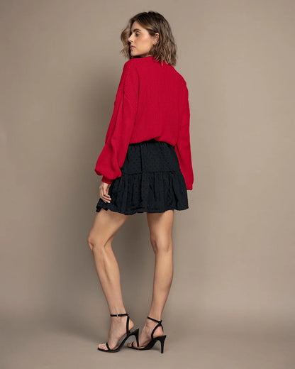 Falda corta con bolero - F7036