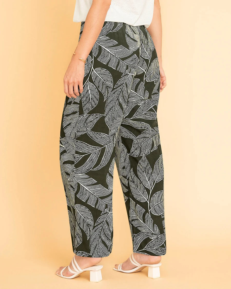 Pantalón largo estampado de silueta recta - F7337