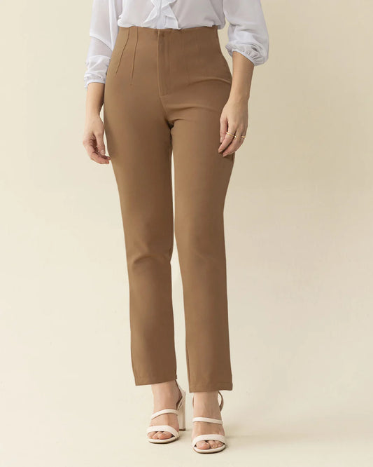 Pantalón bota recta silueta ajustada - F7371