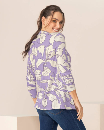 Saquillo estampado de silueta semiajustada - F7461