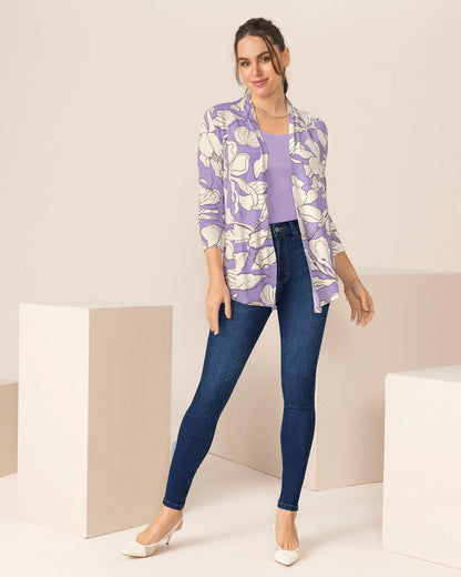 Saquillo estampado de silueta semiajustada - F7461
