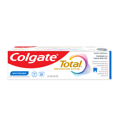1226 😁✨ CREMA DENTAL COLGATE TOTAL PREVENCIÓN ACTIVA BLANQUEADORA -  Whitening x 75 ml DS