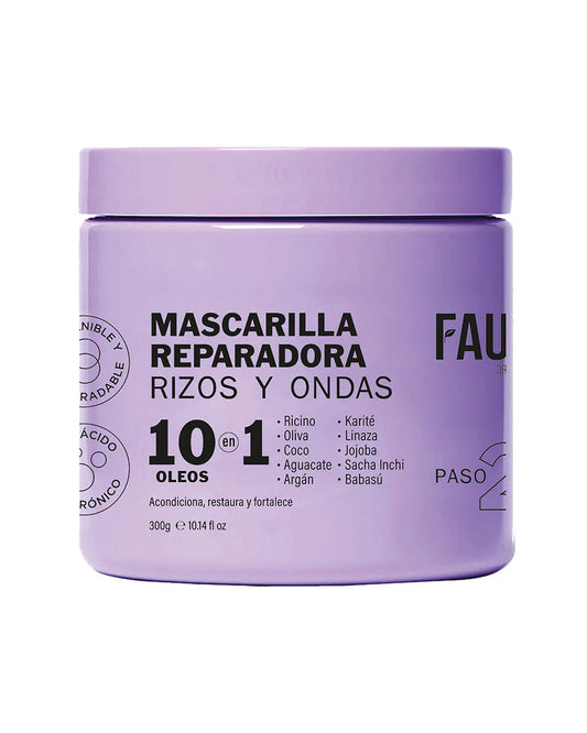 Mascarilla profunda 10 oleos rizos y ondas Fauno 300g - Ref FUN0016 (11)