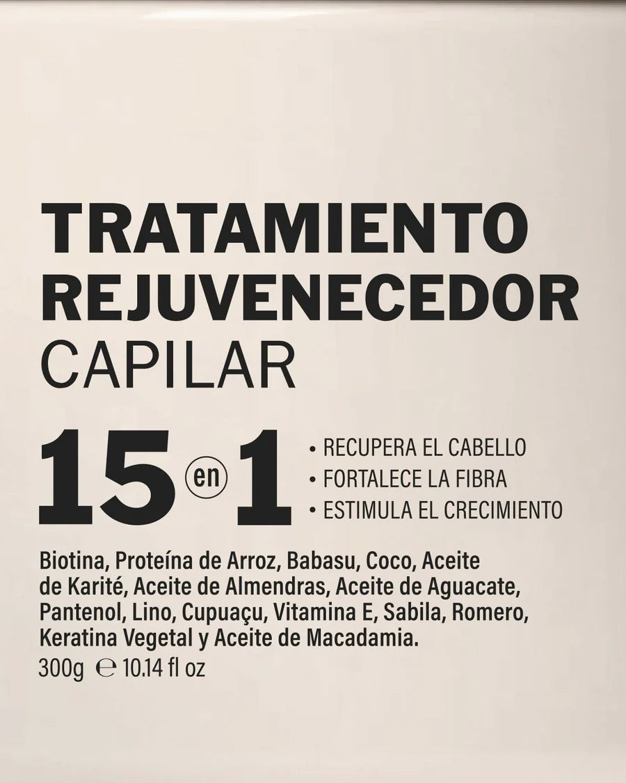 Tratamiento Rejuvenecedor Capilar 15 en 1 Fauno 300 g - Ref FUN0025 (11)