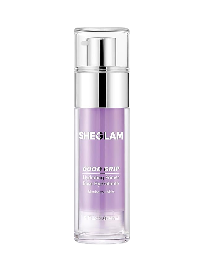 SHEGLAM Good Grip - Prebase hidratante de Arándano + Control de Grasa AHA