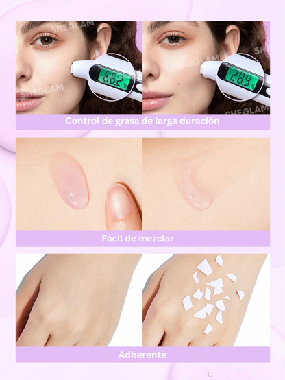 SHEGLAM Good Grip - Prebase hidratante de Arándano + Control de Grasa AHA