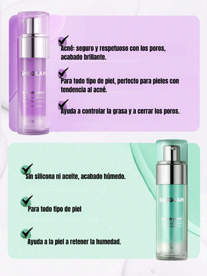SHEGLAM Good Grip - Prebase hidratante de Arándano + Control de Grasa AHA
