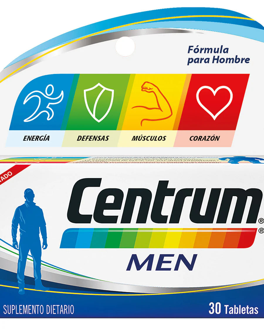 Centrum Men MULTIVITAMÌNICO Fórmula para hombre X 30Tabs