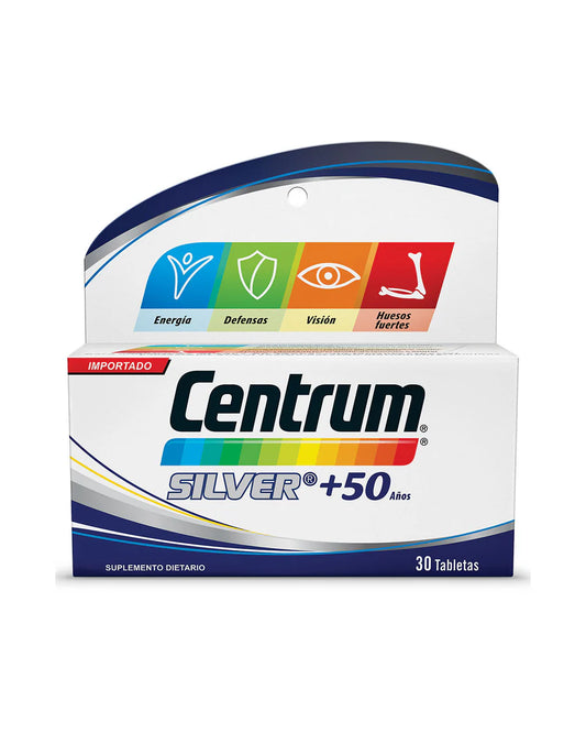 Centrum Silver + 50 años Energía y Defensas X 30 tabs