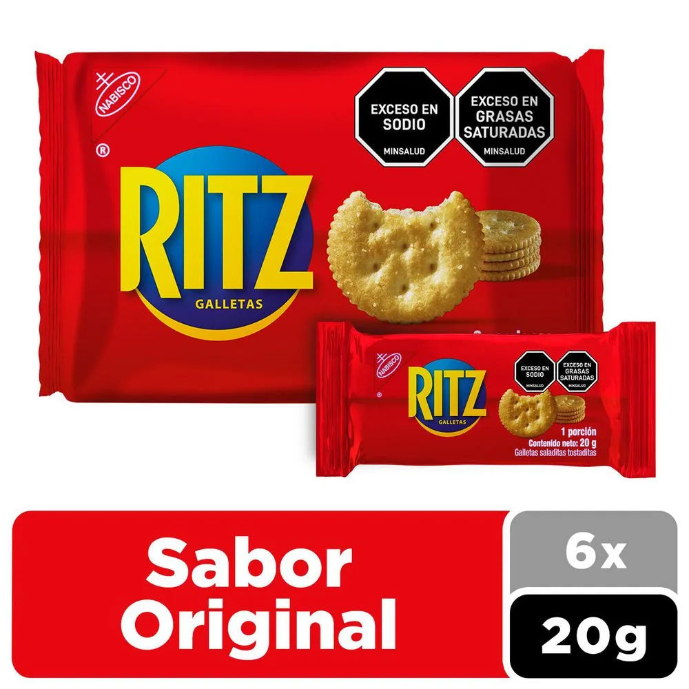 101222 🧀✨ Galletas Ritz Original 6 Paquetes 120 g