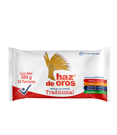 10166-2 🌾 Harina de Trigo Haz de Oros Tradicional 500g