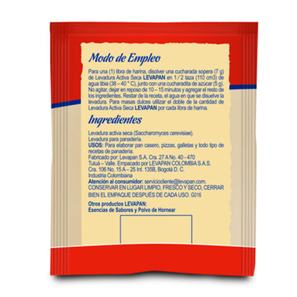 10195-1 🍞 Levadura Activa Seca Levapan