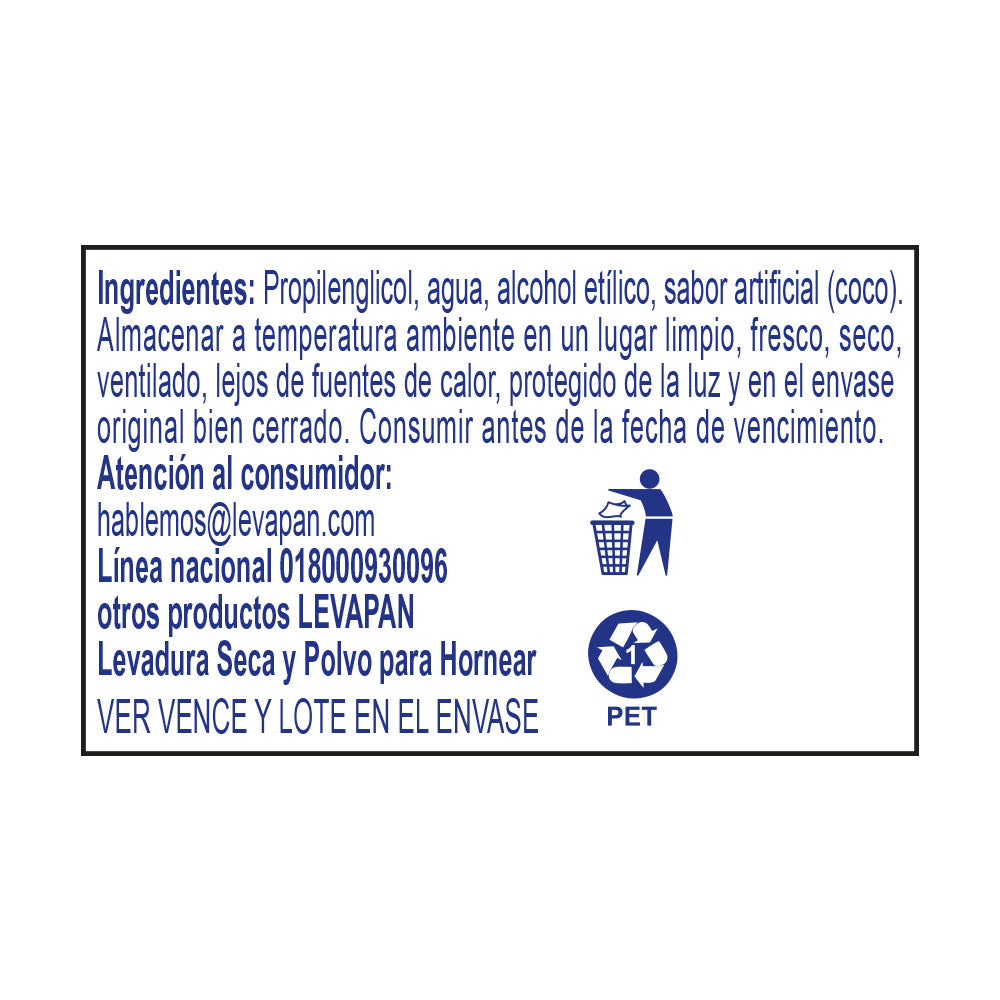10194-3 🥥 Esencia de Coco Levapan Botella x 60 ml