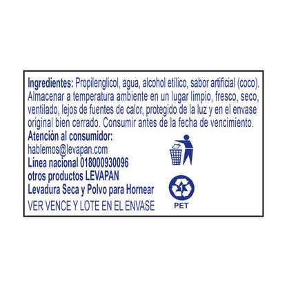 10194-3 🥥 Esencia de Coco Levapan Botella x 60 ml