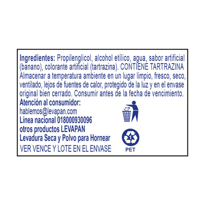 10194-1 🍌 Esencia de Banano Levapan PET x 60 ml