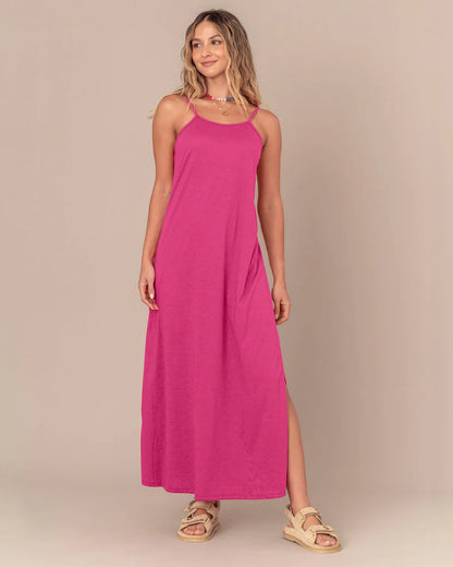 Vestido largo de tiritas con aberturas laterales - J2710S