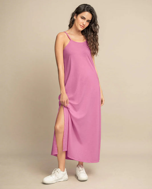 Vestido largo de tiritas con aberturas laterales - J2710S