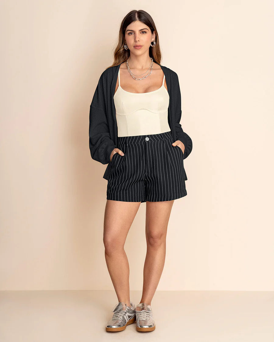 Body de tiritas con acabado brillante - J3029
