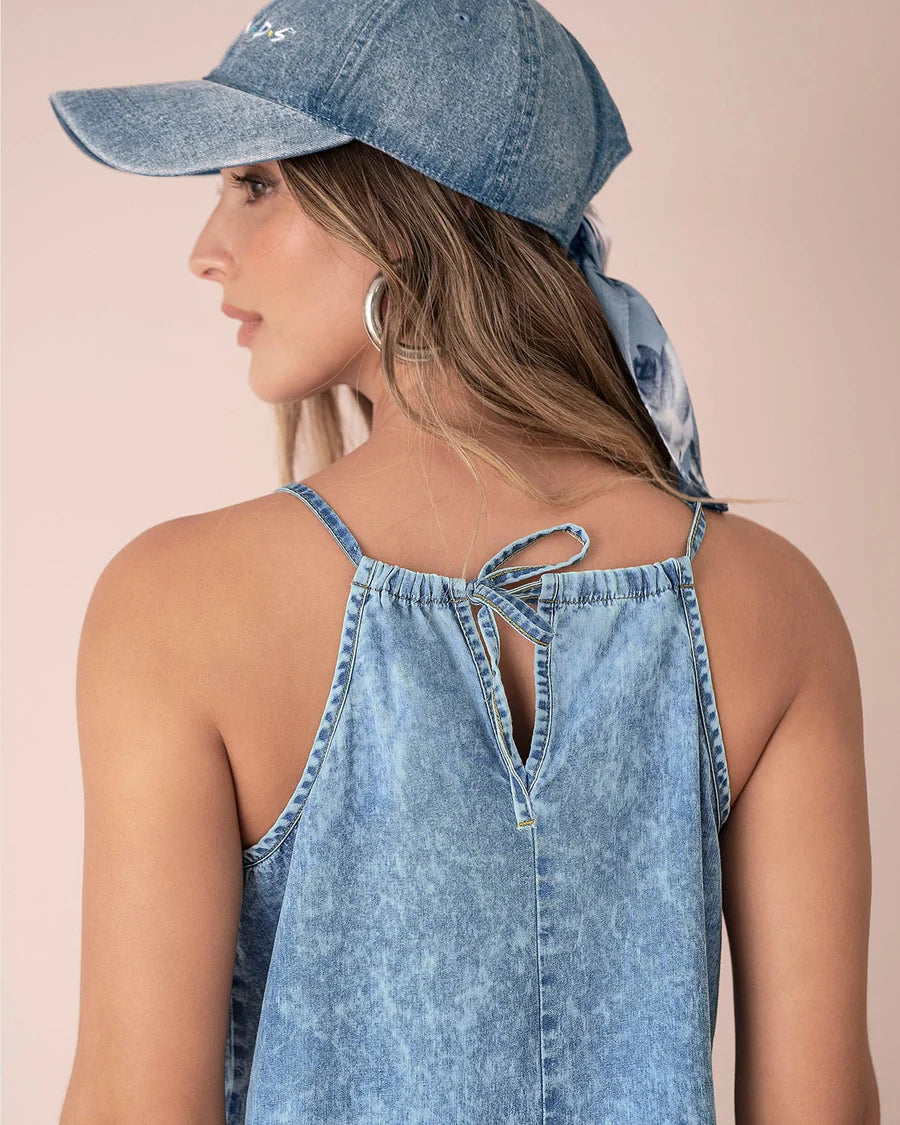 Vestido corto tipo halter - LJ3149