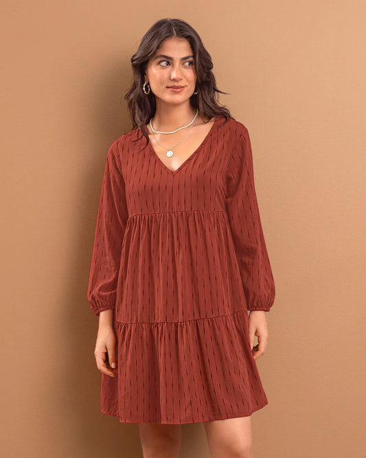 Vestido con corte tipo farol - LJ3168