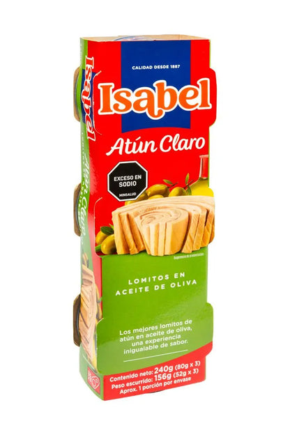 1013111 🐟✨ Lomitos de Atún Claro Isabel en Aceite de Oliva 3x80g