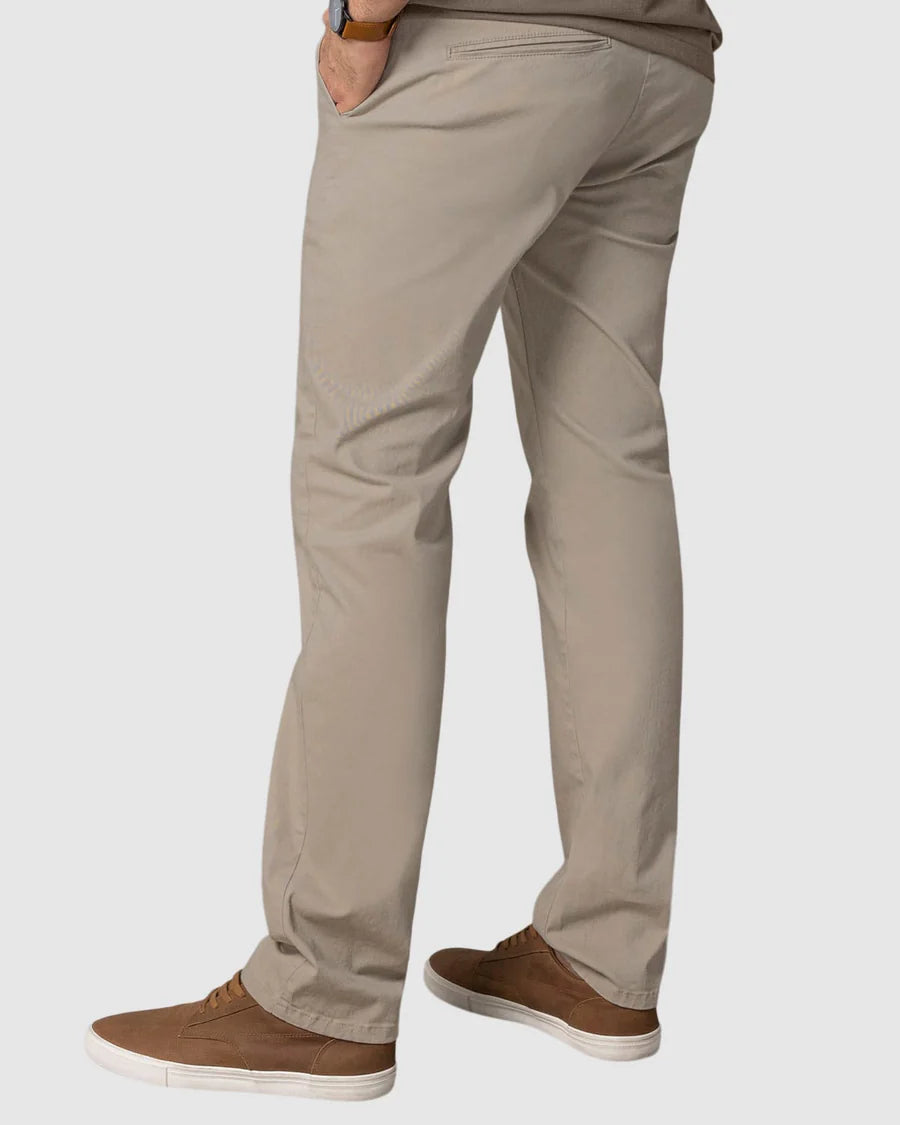 Pantalón bota recta en drill de tacto suave stretch - M2249P