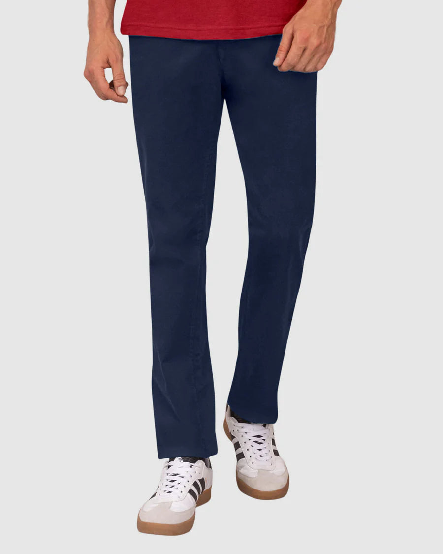 Pantalón bota recta en drill de tacto suave stretch - M2249P