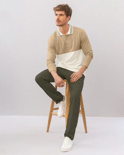 Pantalón bota recta en drill de tacto suave stretch - M2249P