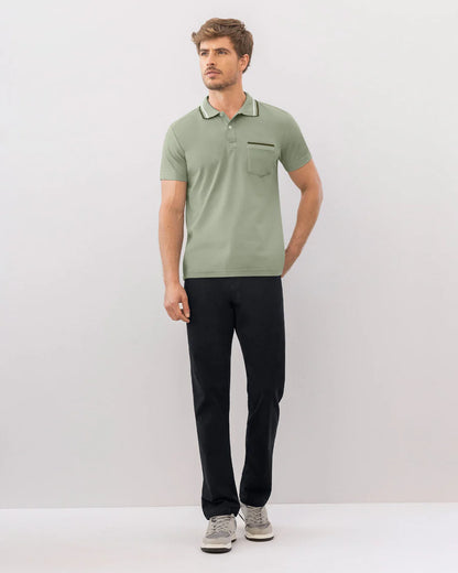 Pantalón bota recta en drill de tacto suave stretch - M2249P