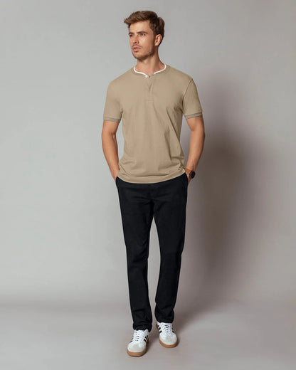 Pantalón bota recta en drill de tacto suave stretch - M2249P