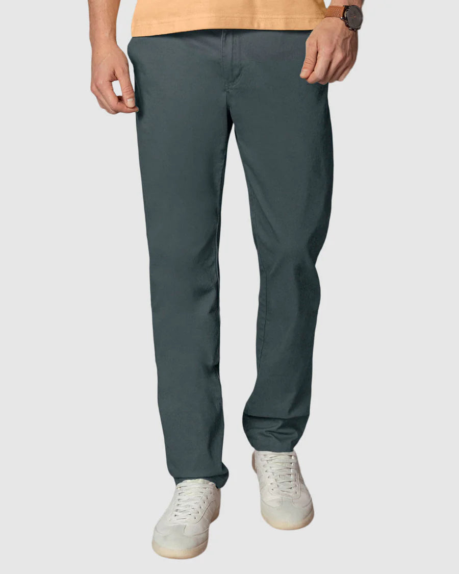 Pantalón bota recta en drill de tacto suave stretch - M2249P