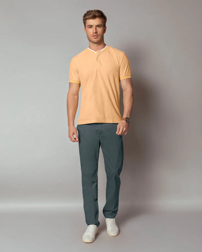 Pantalón bota recta en drill de tacto suave stretch - M2249P