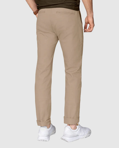 Pantalón bota recta en drill de tacto suave stretch - M2249P